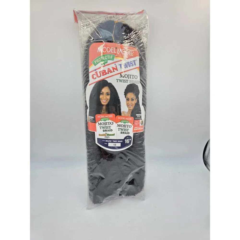 Model Model Cuban Twist Mojito Twist Braid 16 Inch Hair Extensions Color 1B k4